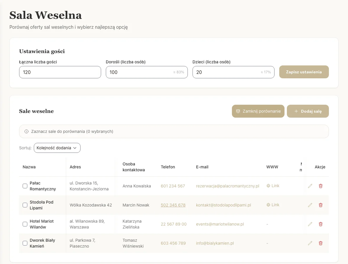 Wybór do porównania